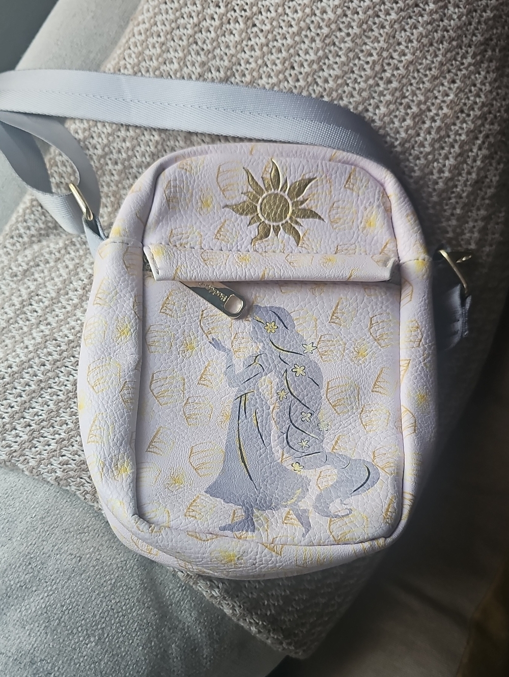 AWESOME DISNEY BUCKLE DOWN TANGLED SATCHEL CROSSBODY BAG